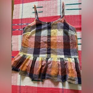 Universal Thread Plaid Camisole - Multicolor